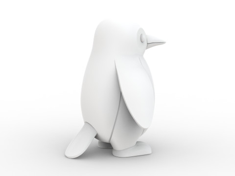 Penguin 3D Printable 3D print model 3D 打印模型