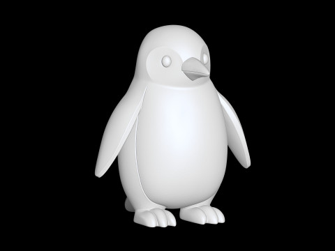 Penguin 3D Printable 3D print model 3D 打印模型