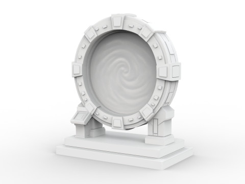 Sci-fi Portal 3D Printable 3D print model Model do druku 3D