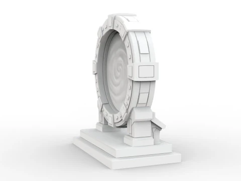 Sci-Fi-Portal 3D Druckbares 3D-Druckmodell 3D Druckmodell