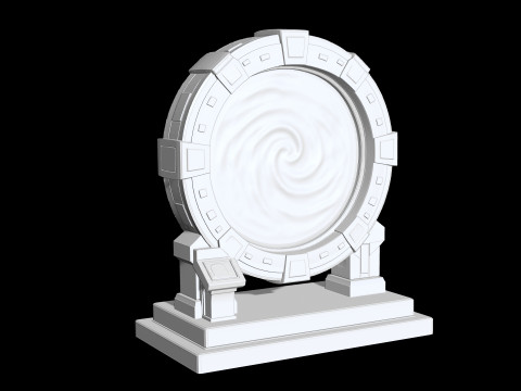 Sci-fi Portal 3D Printable 3D print model Model do druku 3D