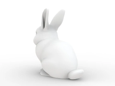 Sculpted Rabbit 3D Printable 3D print model 3D Print Model