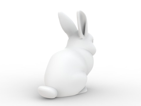 Sculpted Rabbit 3D Printable 3D print model Modelo de impresión 3D