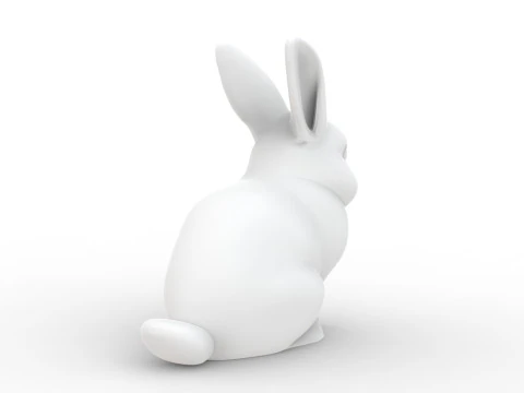 Sculpted Rabbit 3D Printable 3D print model 3D Print Model