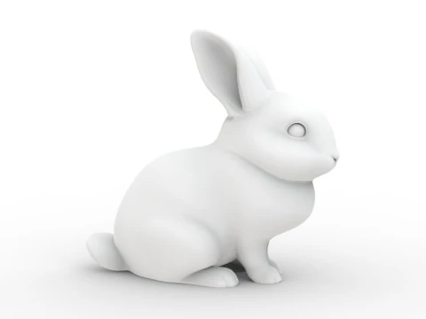 Sculpted Rabbit 3D Printable 3D print model 3D Print Model