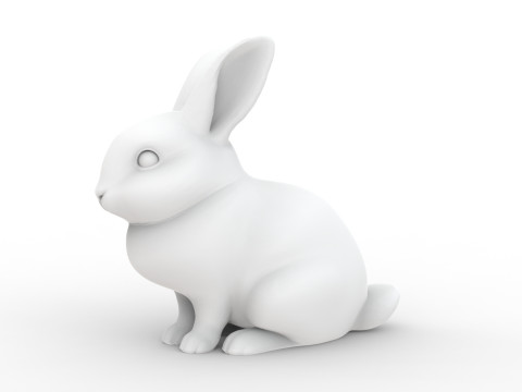 Sculpted Rabbit 3D Printable 3D print model Modelo de impresión 3D