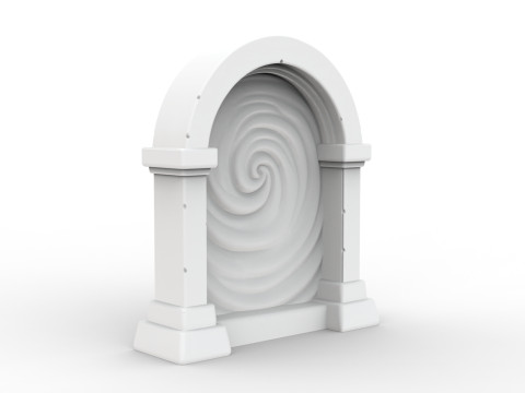Stylized Portal 3D Printable 3D print model 3D 打印模型