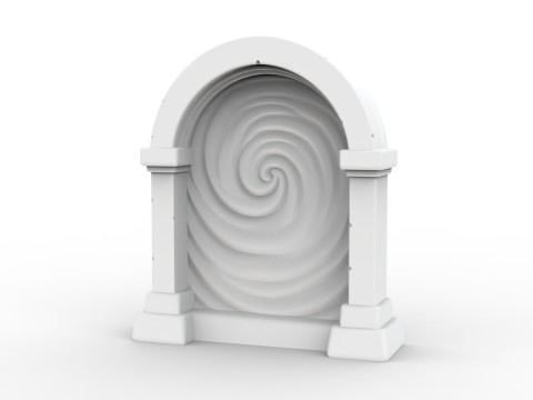 Stylized Portal 3D Printable 3D print model 3D 打印模型