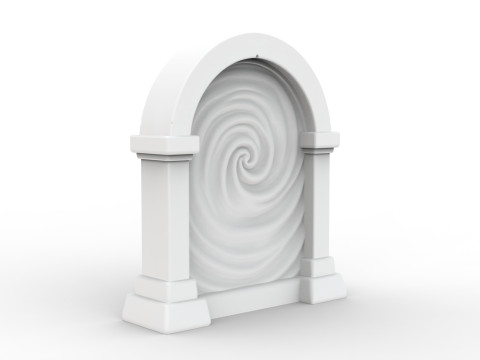 Stylized Portal 3D Printable 3D print model 3D 打印模型