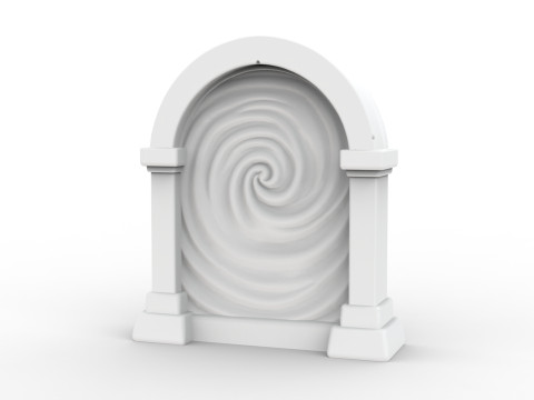 Stylized Portal 3D Printable 3D print model 3D 打印模型