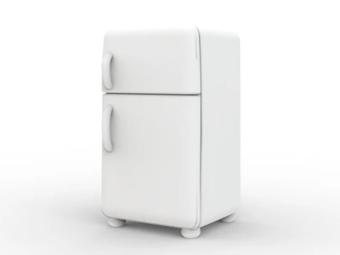 Retro Refrigerator 3D Printable 3D print model 3D Print Model
