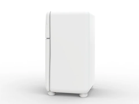 Retro Refrigerator 3D Printable 3D print model 3D Print Model