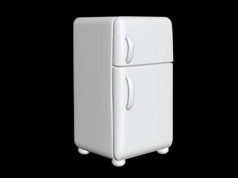 Retro Refrigerator 3D Printable 3D print model 3D Print Model