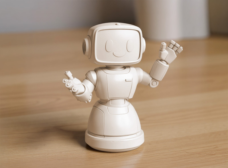 Friendly Robot 3D Printable 3D print model 3D Print Model .c4d .max .obj .3ds .fbx .stl .blend 