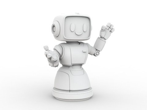 Friendly Robot 3D Printable 3D print model 3D Print Model