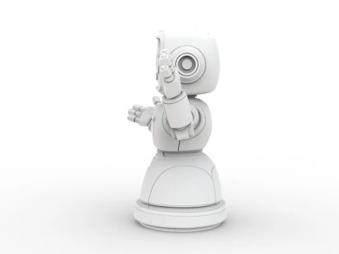 Friendly Robot 3D Printable 3D print model 3D Print Model