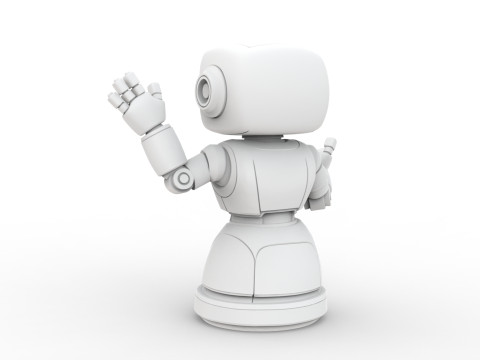 Friendly Robot 3D Printable 3D print model 3D Print Model