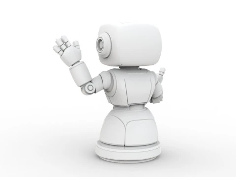 Friendly Robot 3D Printable 3D print model 3D Print Model