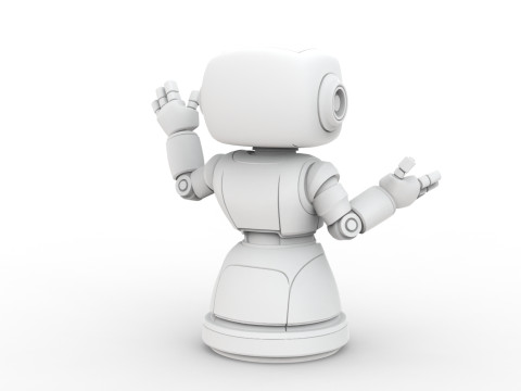 Friendly Robot 3D Printable 3D print model 3D Print Model