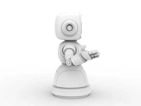 Friendly Robot 3D Printable 3D print model 3D Print Model
