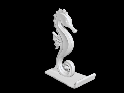 Seahorse Statue 3D Printable 3D print model 3D Print Model