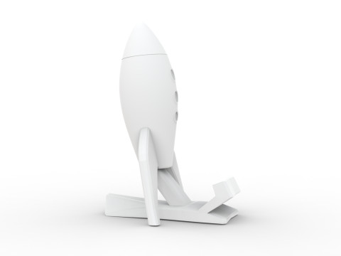Cartoon Rocket 3D Printable 3D print model Model Cetak 3D