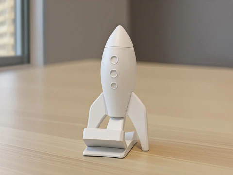 漫画ロケット 3D 印刷可能な 3D プリント モデル 3Dプリントモデル