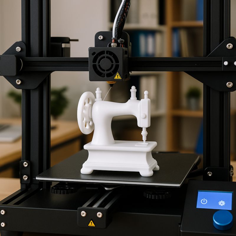 Low-Poly Sewing Machine 3D Printable 3D print model 3D 打印模型 .c4d .max .obj .3ds .fbx .stl .blend 
