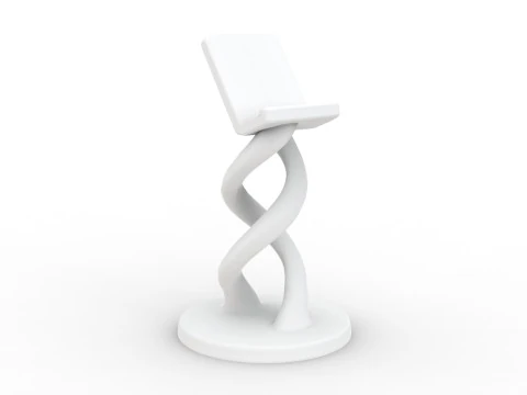 Twisted Phone Holder 3D Printable 3D print model 3D Print Model
