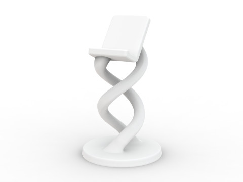 Twisted Phone Holder 3D Printable 3D print model 3D Принт Модель