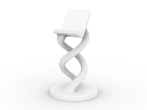 Twisted Phone Holder 3D Printable 3D print model 3D Print Model