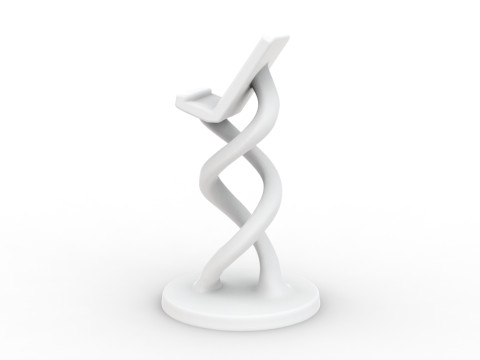 Twisted Phone Holder 3D Printable 3D print model 3D Принт Модель