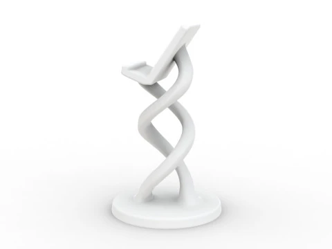 Twisted Phone Holder 3D Printable 3D print model 3D Print Model