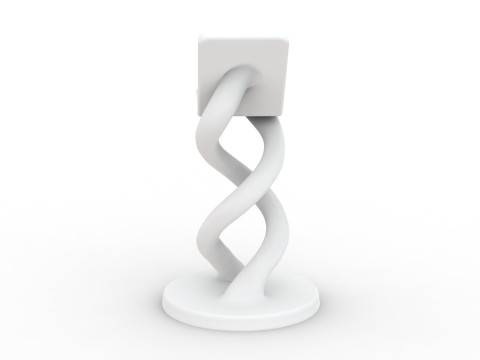 Twisted Phone Holder 3D Printable 3D print model 3D Принт Модель