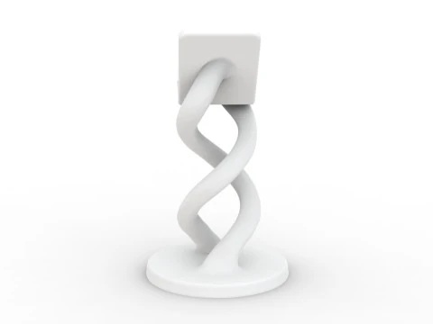 Twisted Phone Holder 3D Printable 3D print model 3D Print Model