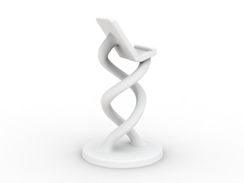 Twisted Phone Holder 3D Printable 3D print model 3D Принт Модель