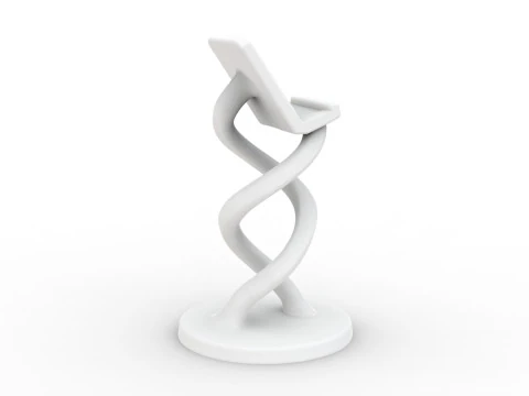 Twisted Phone Holder 3D Printable 3D print model 3D Print Model