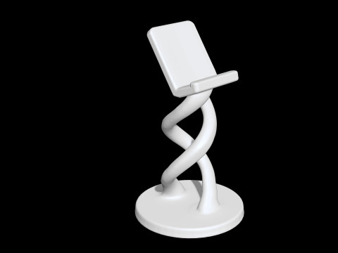 Twisted Phone Holder 3D Printable 3D print model 3D Принт Модель