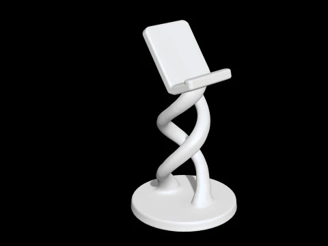 Twisted Phone Holder 3D Printable 3D print model 3D Print Model