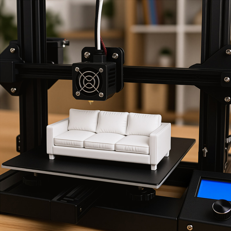 Modern Sofa 3D Printable 3D print model Model Cetak 3D .c4d .max .obj .3ds .fbx .stl .blend 