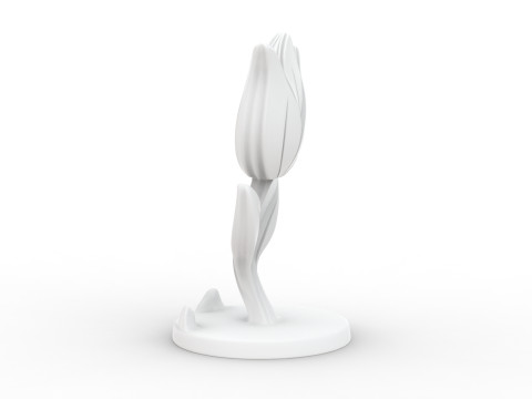 Tulip Flower 3D Printable 3D print model 3D प्रिंट मॉडल