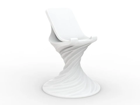 Twisted Phone Stand 3D Printable 3D print model 3D Print Model