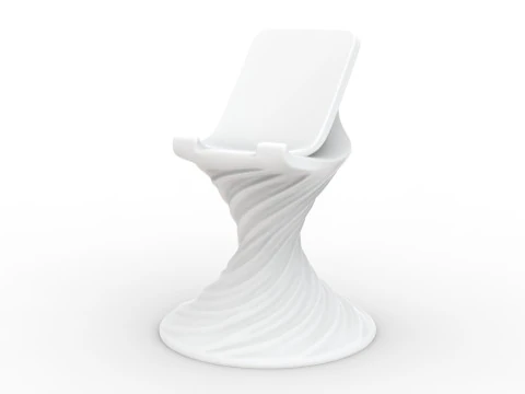 Twisted Phone Stand 3D Printable 3D print model 3D Print Model
