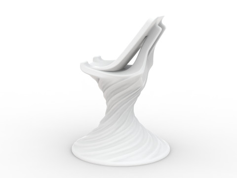 Twisted Phone Stand 3D Printable 3D print model Modello di stampa 3D