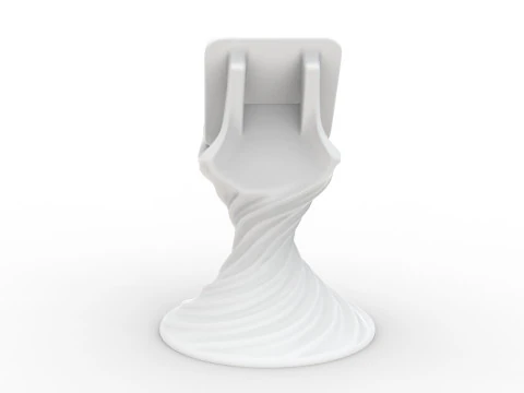 Twisted Phone Stand 3D Printable 3D print model 3D Print Model