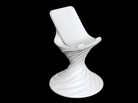 Twisted Phone Stand 3D Printable 3D print model Modello di stampa 3D