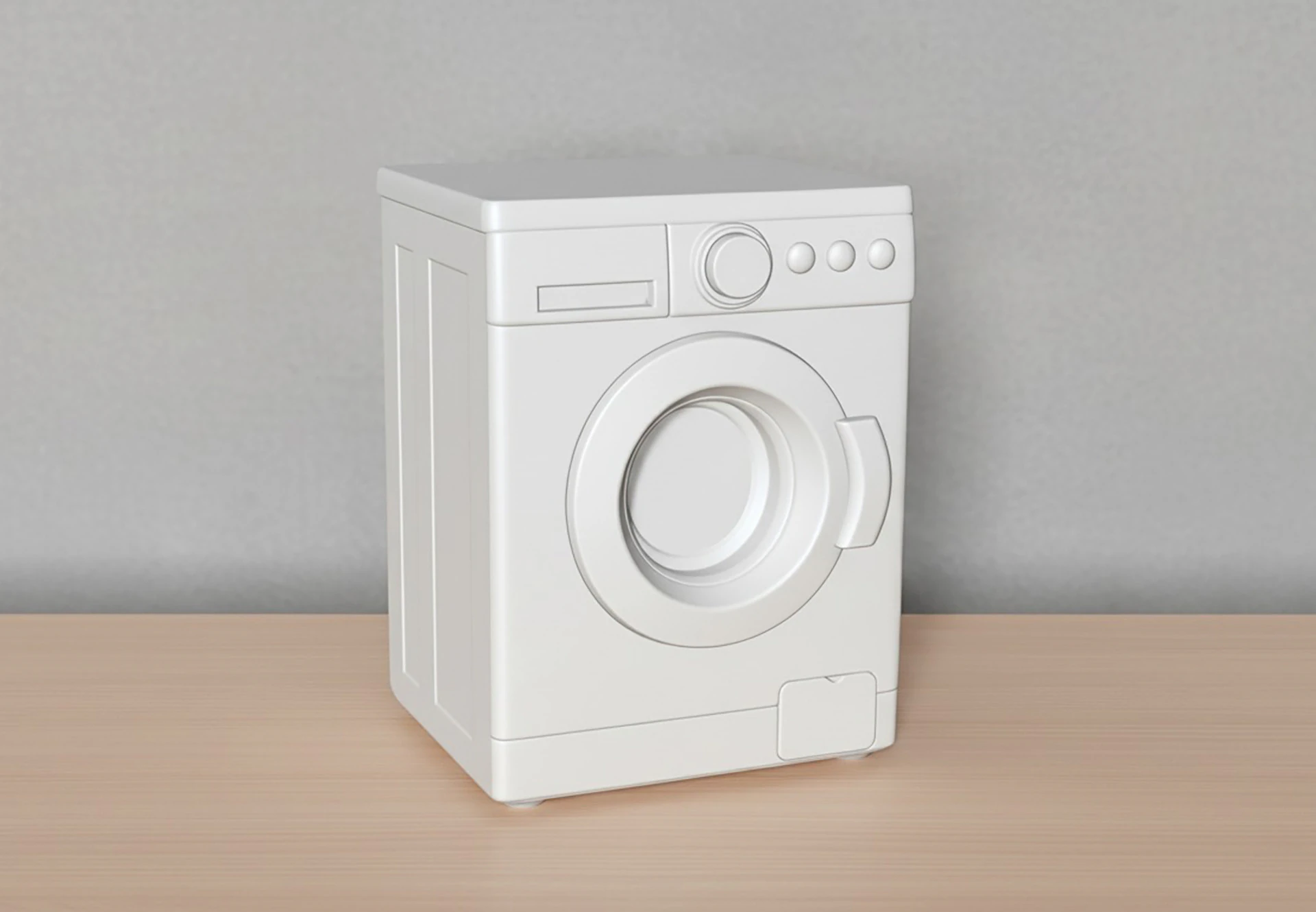 Realistic Washing Machine 3D Printable 3D print model 3D Print Model .c4d .max .obj .3ds .fbx .stl .blend