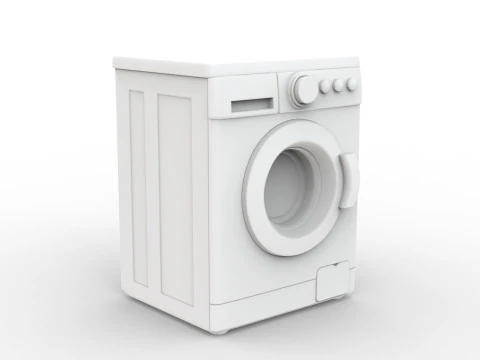 Realistic Washing Machine 3D Printable 3D print model 3D Print Model