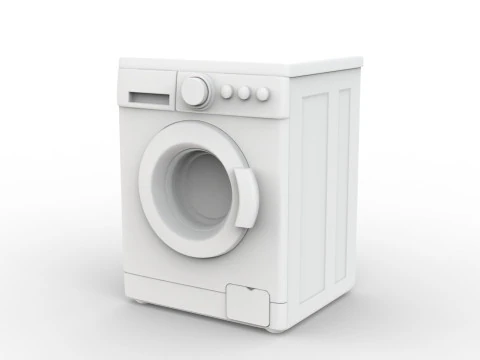 Realistic Washing Machine 3D Printable 3D print model 3D Print Model