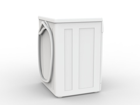Realistic Washing Machine 3D Printable 3D print model 3Dプリントモデル